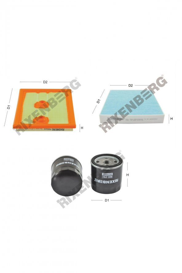 Volkswagen Polo V 1.4 Tsi (6C) 150 Hp 14 > Rixenberg Filtre Bakım Seti ürün görseli