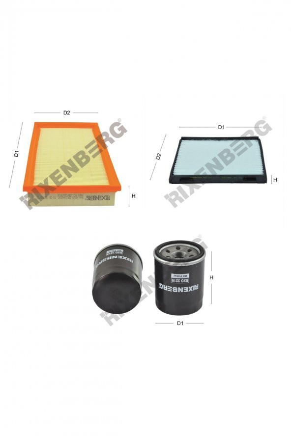 Volvo V40 1.8 (VW) 122-125 Hp 98-04 Rixenberg Filtre Bakım Seti ürün görseli