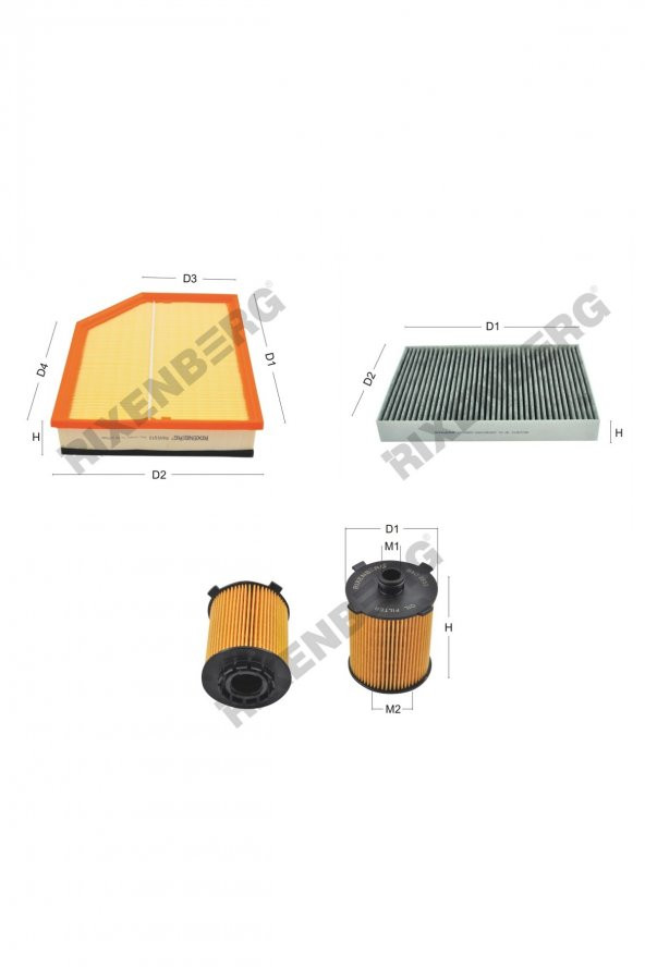 Volvo XC60 II  2.0 T5 249-254 Hp 17 > Rixenberg Filtre Bakım Seti ürün görseli