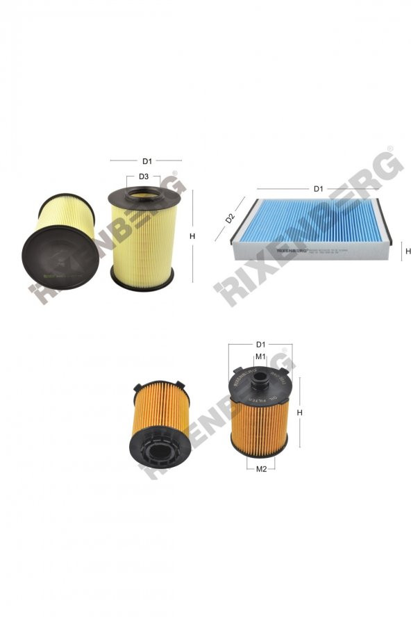 Volvo V40 II 1.6 T4 200 Hp 14 > Rixenberg Filtre Bakım Seti ürün görseli