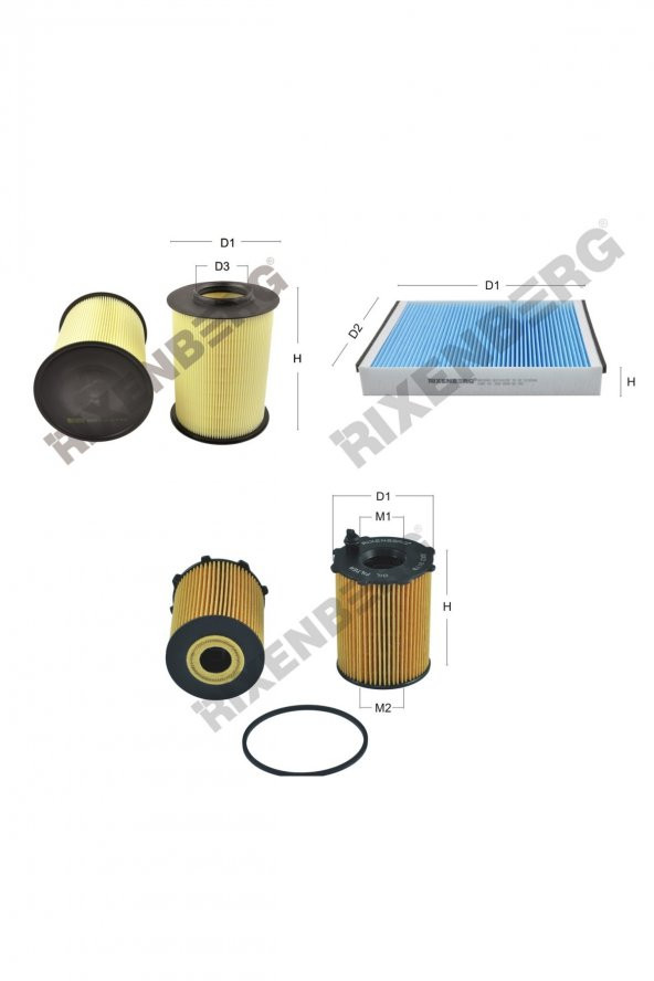 Volvo V40 II 1.6 D2 115 Hp 12 > Rixenberg Filtre Bakım Seti ürün görseli