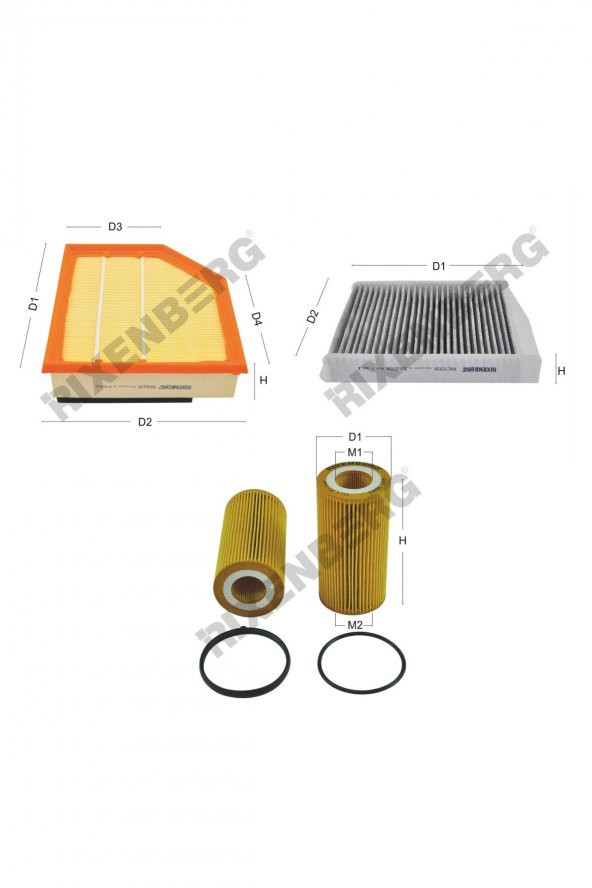 Volvo S60  2.4 D 126 Hp 05-10 Rixenberg Filtre Bakım Seti ürün görseli