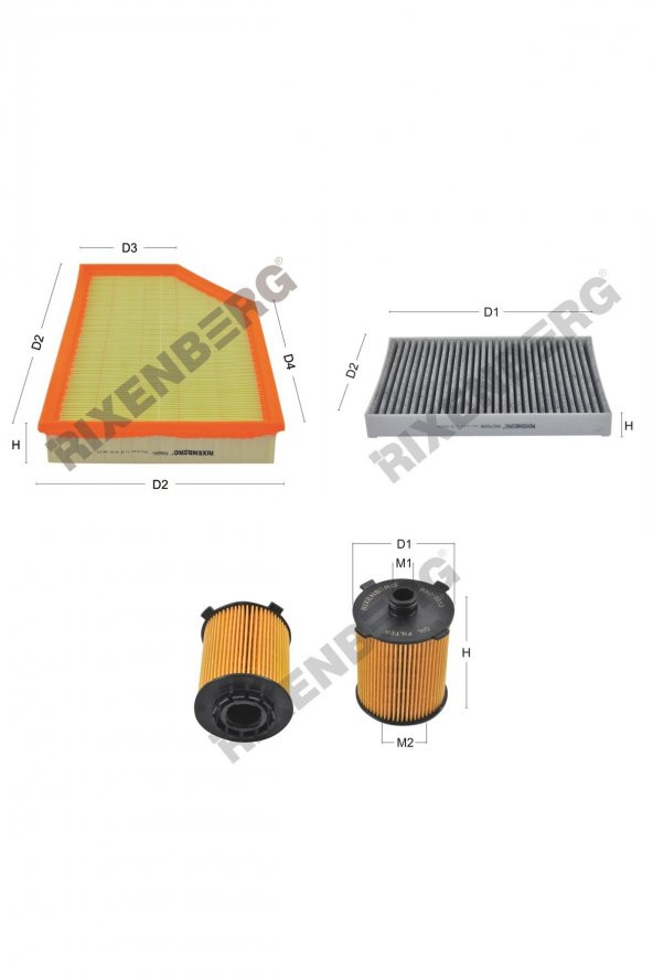 Volvo V70 II 2.0 T5 245 Hp 13 > Rixenberg Filtre Bakım Seti ürün görseli