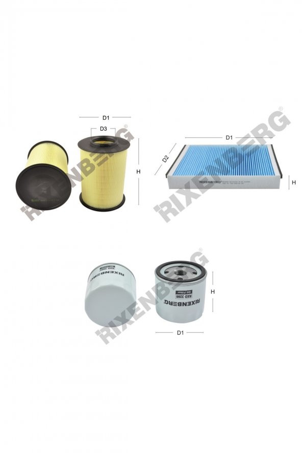 Volvo V40 II 1.6 T4 180 Hp 12 > Rixenberg Filtre Bakım Seti ürün görseli