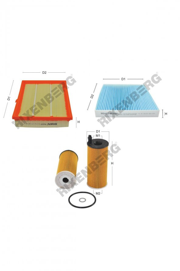Toyota Avensis III (T27) 2.0 D-4D 143 Hp 15 >  Rixenberg Filtre Bakım Seti ürün görseli
