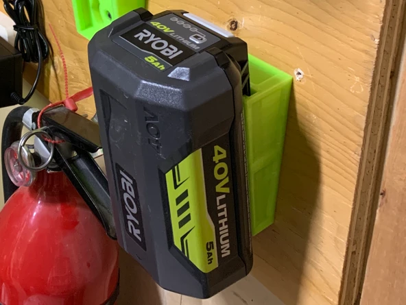 Byr Ryobi 40v Pil Duvara Montaj Tutucu T2534981 3D - Resim 6