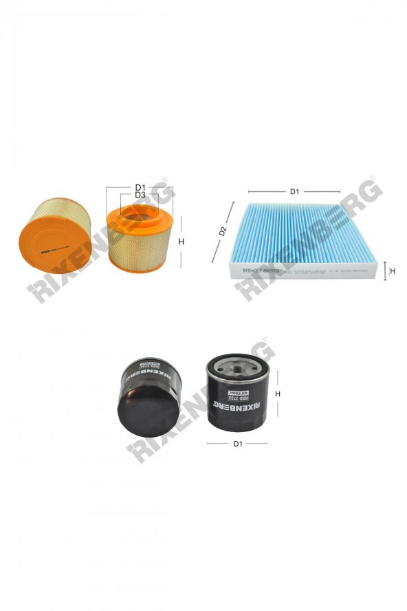 Toyota Hilux 3.0 D 4WD (KUN26) 163 Hp 06 >  Rixenberg Filtre Bakım Seti ürün görseli