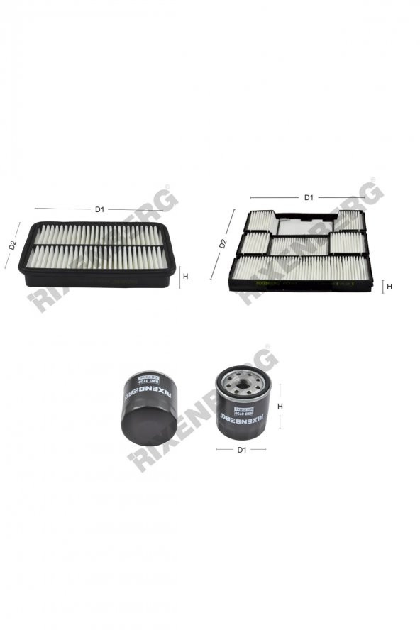 Toyota Corolla VIII (E11) 1.8 4WD 110 Hp 97-99  Rixenberg Filtre Bakım Seti ürün görseli
