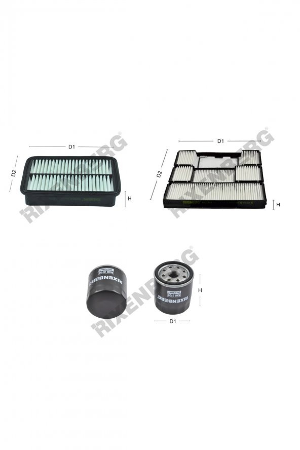 Toyota Corolla VIII (E11) 1.4  86 Hp 97-99  Rixenberg Filtre Bakım Seti ürün görseli