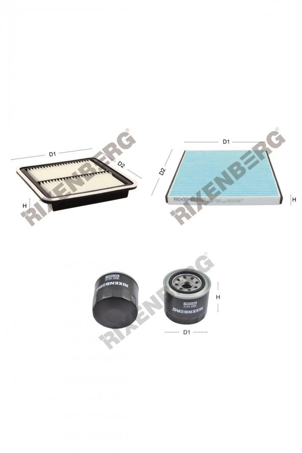 Subaru Legacy 3.0 24V 245 Hp 03 > Rixenberg Filtre Bakım Seti ürün görseli