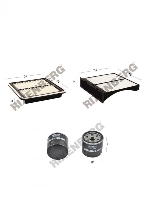 Subaru Impreza III (G3) 2.5 Wrx Sti 301 Hp 08 > Rixenberg Filtre Bakım Seti ürün görseli