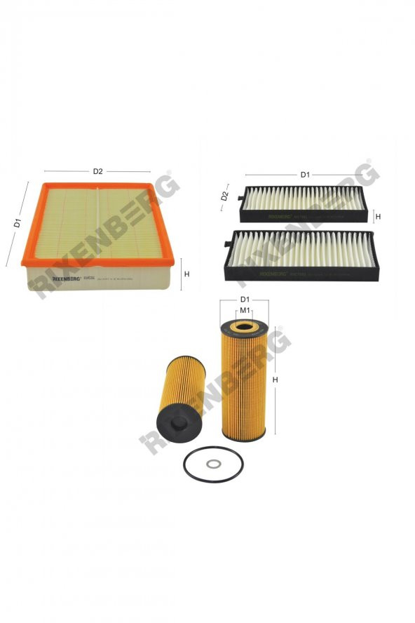 Ssangyong Kyron 200 Xdi 141 Hp 06 > Rixenberg Filtre Bakım Seti ürün görseli 1