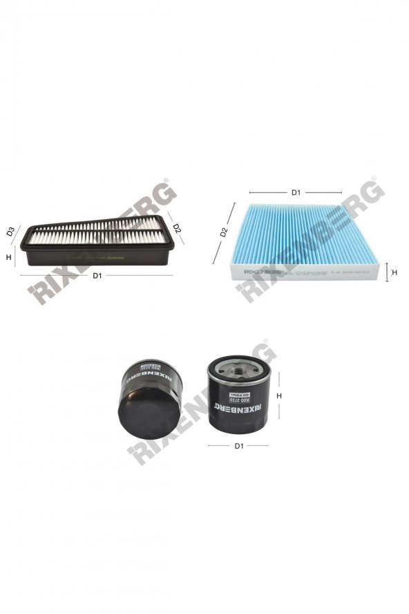 Toyota Hilux 4.0 4WD (GGN15/25) 238 Hp 05 >  Rixenberg Filtre Bakım Seti ürün görseli