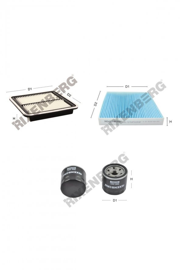 Subaru Legacy IV 2.5i 167 Hp 09 > Rixenberg Filtre Bakım Seti ürün görseli 1