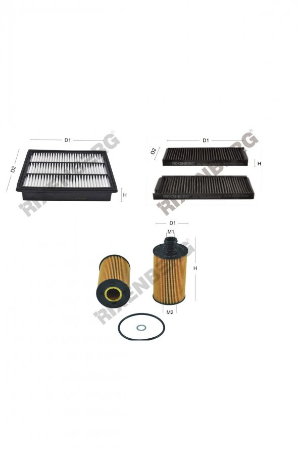 Ssangyong Rodius 2.0 Xdi 136 Hp 13 > Rixenberg Filtre Bakım Seti ürün görseli