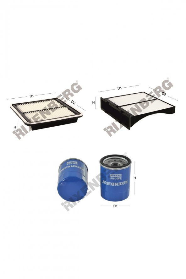 Subaru Forester (SJ) 2.0XT  240 Hp 13 > Rixenberg Filtre Bakım Seti ürün görseli