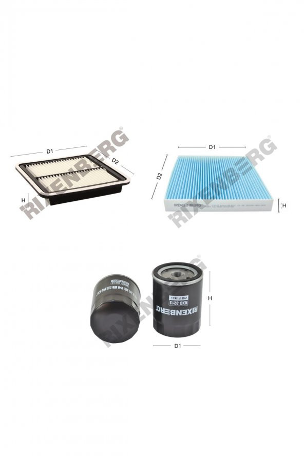 Subaru Legacy IV 2.0 Diesel 150 Hp 09 > Rixenberg Filtre Bakım Seti ürün görseli
