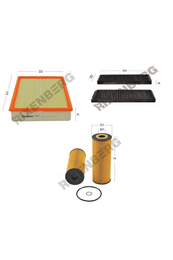 Ssangyong Rodius 2.7 Xdi 163 Hp 05 > Rixenberg Filtre Bakım Seti ürün görseli