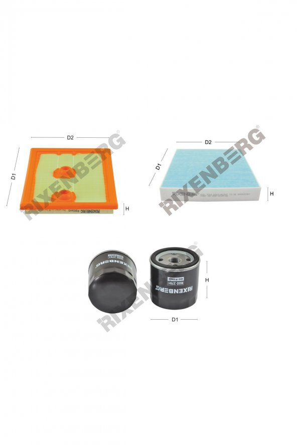 Skoda Fabia III 1.2 Tsi 90-110 Hp 14 > Rixenberg Filtre Bakım Seti ürün görseli