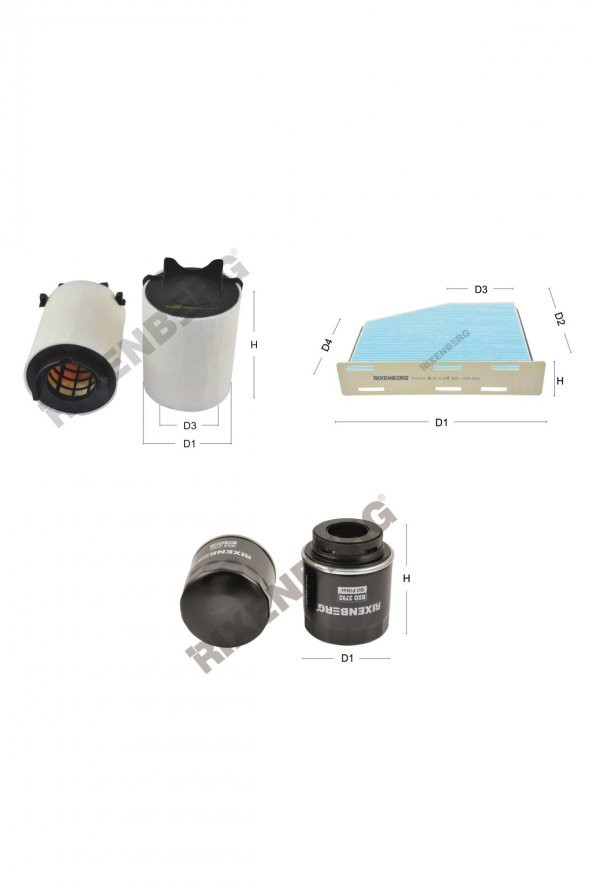 Skoda Yeti 1.4 Tsi (5J,5L) 122 Hp 10 > Rixenberg Filtre Bakım Seti ürün görseli