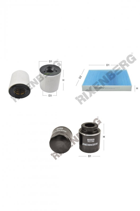 Skoda Roomster 1.2 Tsi (5J) 86-105 Hp 10 > Rixenberg Filtre Bakım Seti ürün görseli