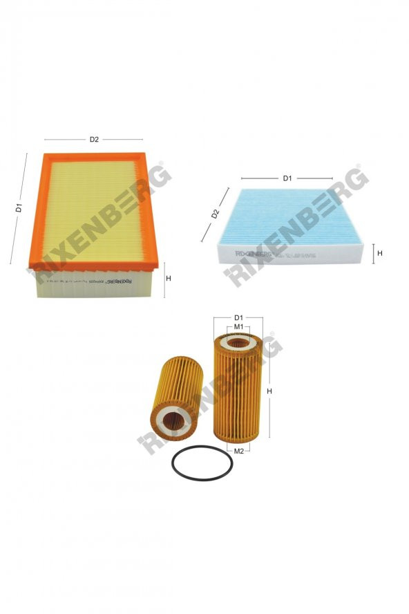 Skoda Kodiaq 2.0 Tsi 180 Hp 17 > Rixenberg Filtre Bakım Seti ürün görseli