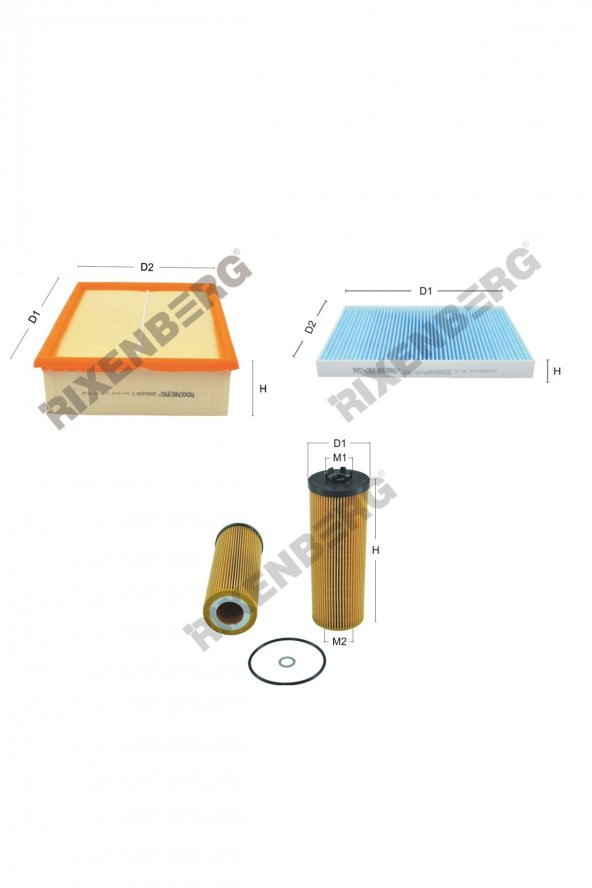 Skoda Superb I 2.5 V6 Tdi 155 Hp 01-08 Rixenberg Filtre Bakım Seti ürün görseli