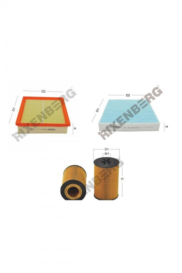 Skoda Rapid 1.6 Tdi (NH3,NH1) 116 Hp 15 > Rixenberg Filtre Bakım Seti ürün görseli