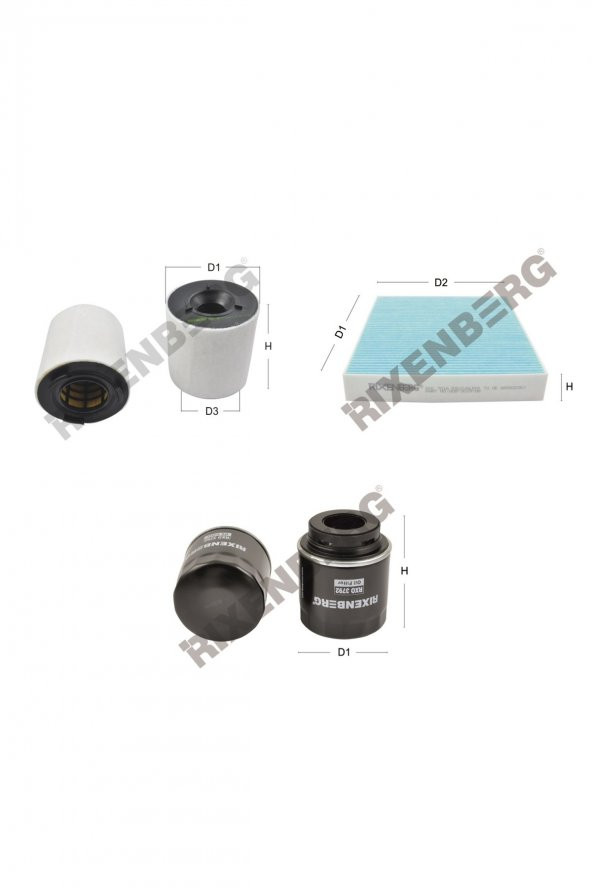 Skoda Rapid 1.2 Tsi (NH3) 85-105 Hp 12 > Rixenberg Filtre Bakım Seti ürün görseli