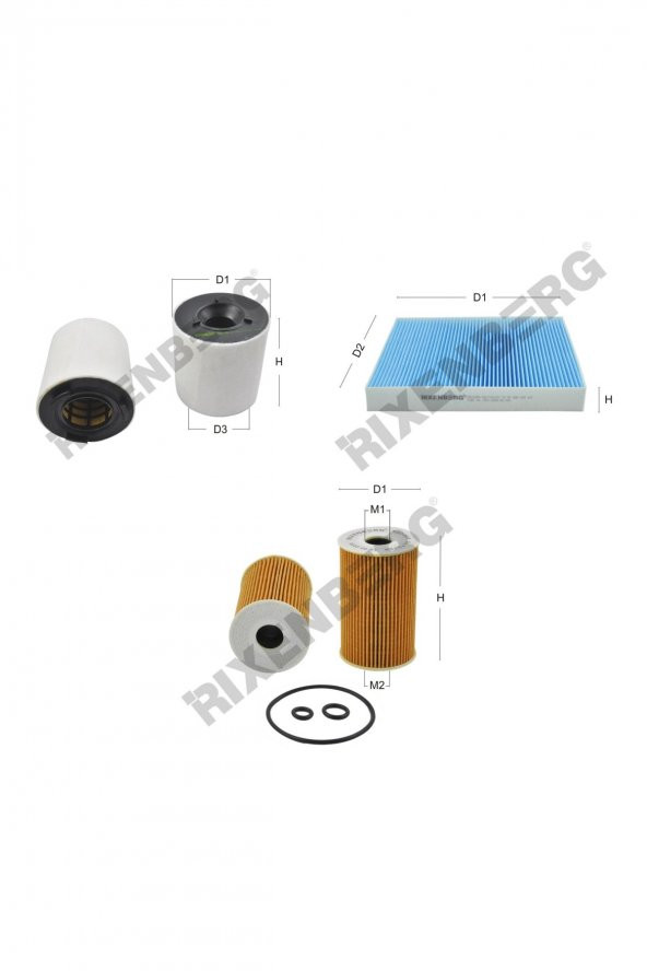 Skoda Rapid 1.6 Tdi (NA2) 105 Hp 11 > Rixenberg Filtre Bakım Seti ürün görseli