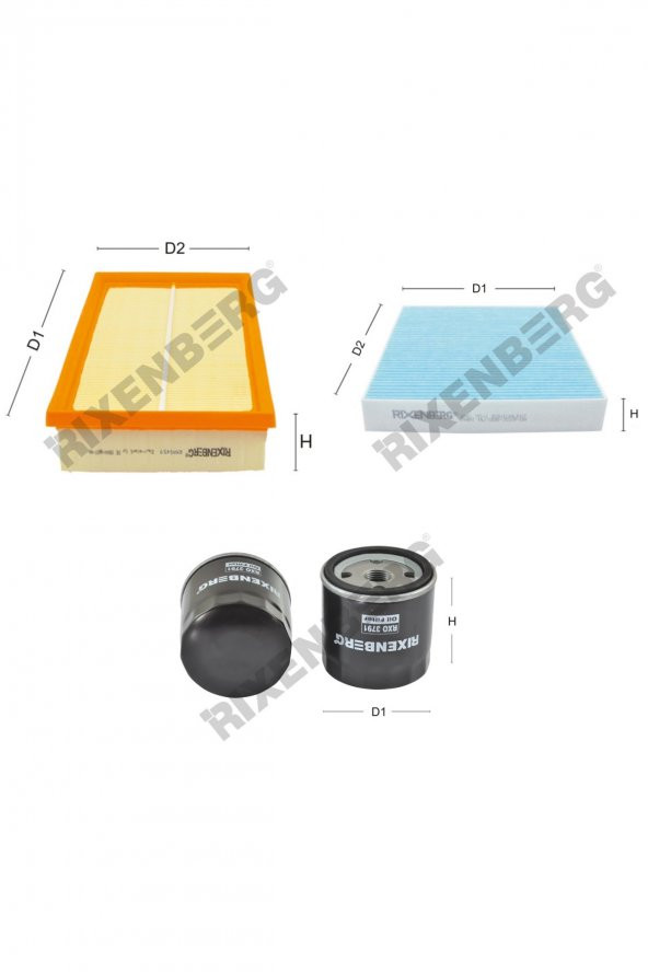 Skoda Superb III 1.5 Tsi (3V) 150 Hp 15 > Rixenberg Filtre Bakım Seti ürün görseli