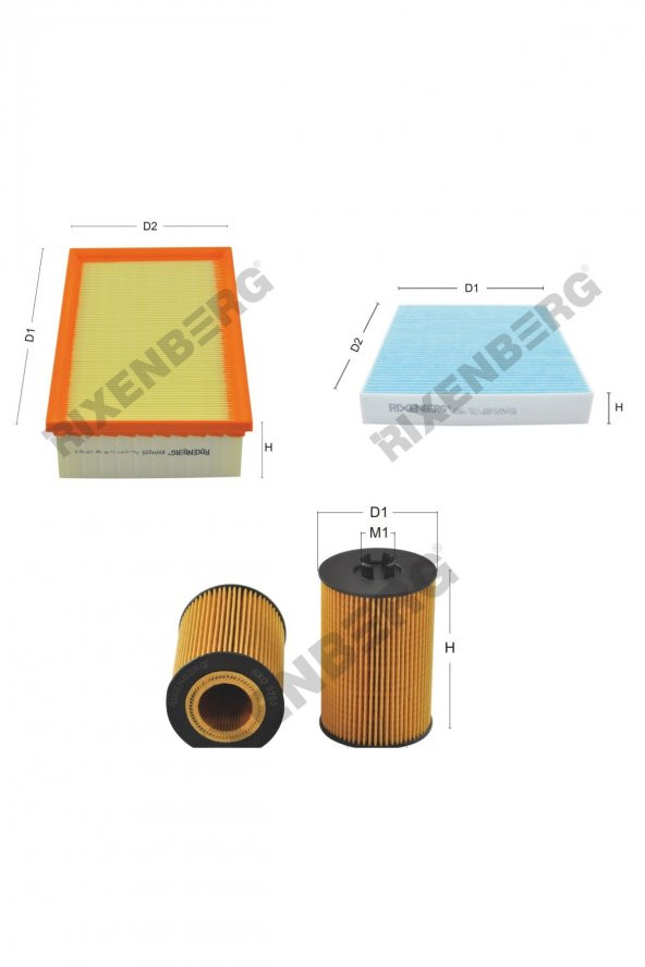 Skoda Octavia III 2.0 Tdi (5E) 110-143-150-184 Hp 13 > Rixenberg Filtre Bakım Seti ürün görseli