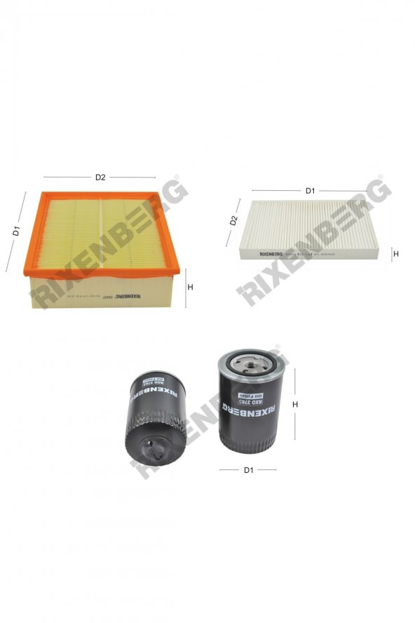 Seat Exeo 1.8 T  150 Hp 09-10 Rixenberg Filtre Bakım Seti ürün görseli