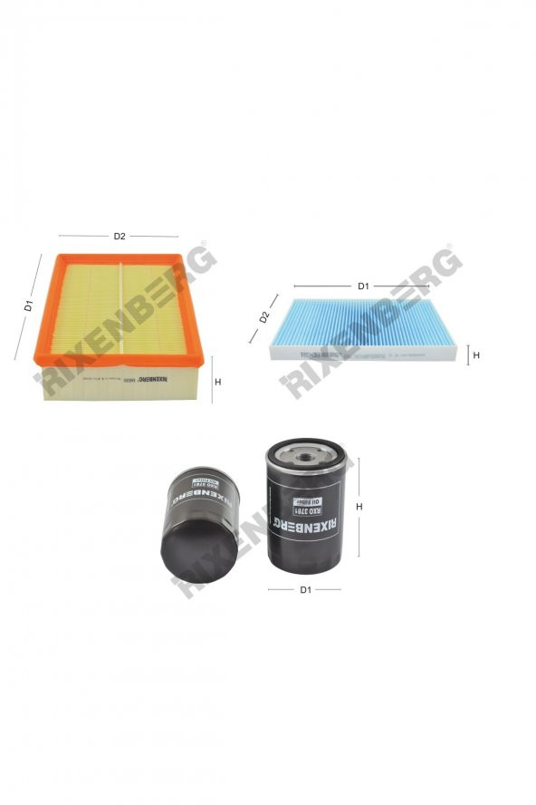 Seat Cordoba I 1.8i / 1.8 Gti 16V 90-129 Hp 93-99 Rixenberg Filtre Bakım Seti ürün görseli