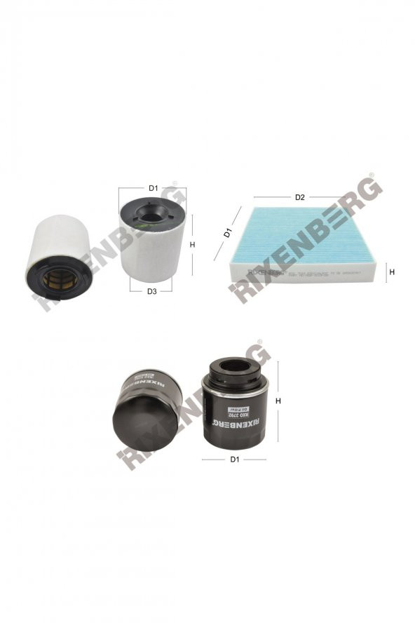 Seat Ibiza V 1.2 Tsi (6J) 86-105 Hp 10 > Rixenberg Filtre Bakım Seti ürün görseli