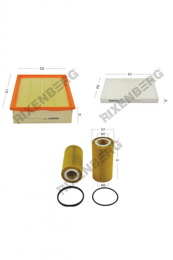 Seat Exeo 2.0 Tfsi  200 Hp 09 > Rixenberg Filtre Bakım Seti ürün görseli