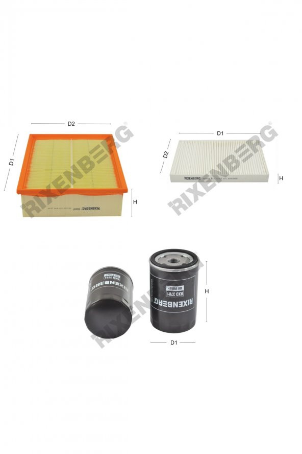 Seat Exeo 1.6 102 Hp 09 > Rixenberg Filtre Bakım Seti ürün görseli 1