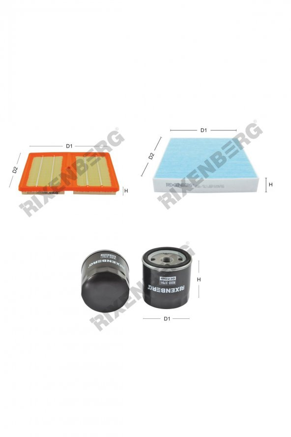 Seat Leon III 1.0 Tsi 116 Hp 15 > Rixenberg Filtre Bakım Seti ürün görseli 1