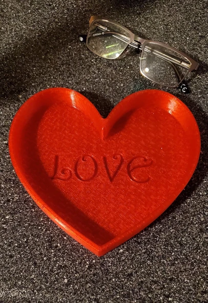 Byr Sevgililer Günü Kalp Şeker Tabağı T6469792 3D ürün görseli