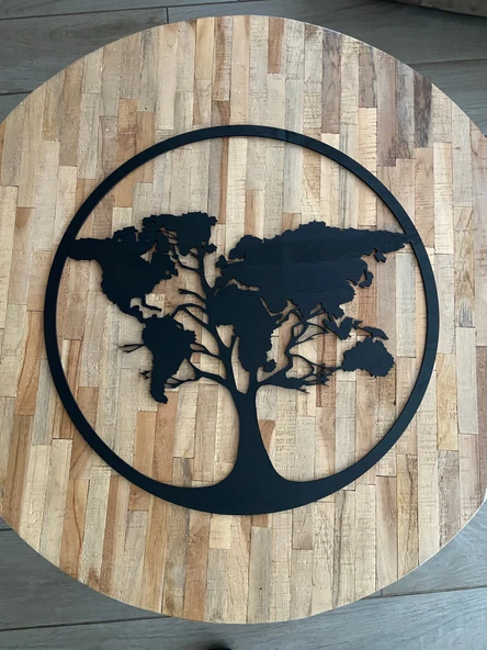 Byr AğaçDünya Haritası 2d Tablo T5155326 3D ürün görseli