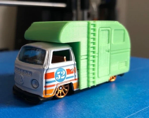 Hot Wheels Volkswagen T2 Pikap Kamp Kabuğu T4552104 - 5