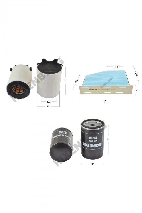 Seat Leon II 1.6 (1P1) 102 Hp 05 > Rixenberg Filtre Bakım Seti ürün görseli