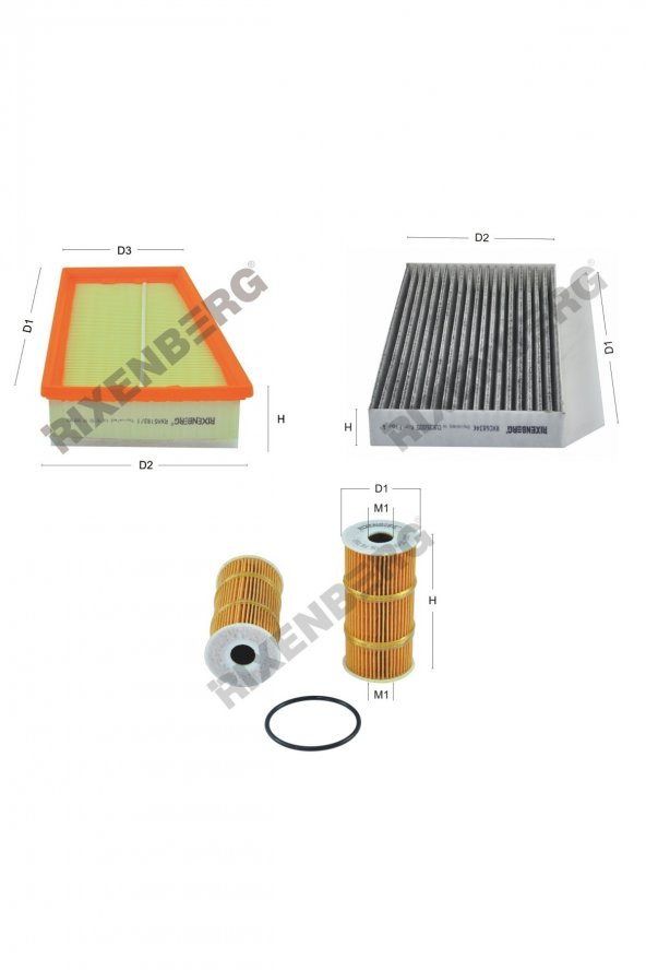 Renault Megane III 1.6 Dci 131 Hp 11 > Rixenberg Filtre Bakım Seti ürün görseli