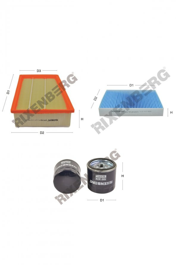 Renault Talisman 1.6 Tce 150-200 Hp 15 > Rixenberg Filtre Bakım Seti ürün görseli 1