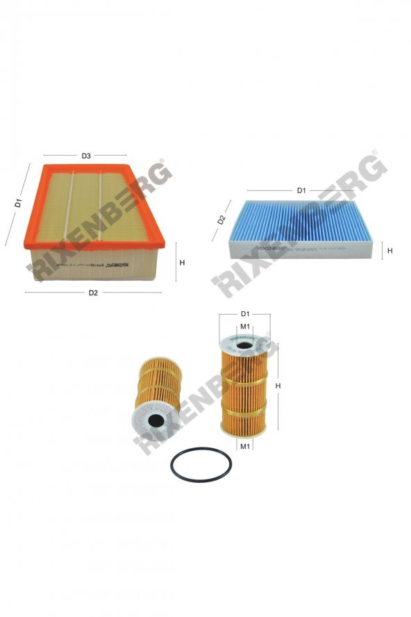 Renault Megane IV 1.6 Dci 131 Hp 15 > Rixenberg Filtre Bakım Seti ürün görseli