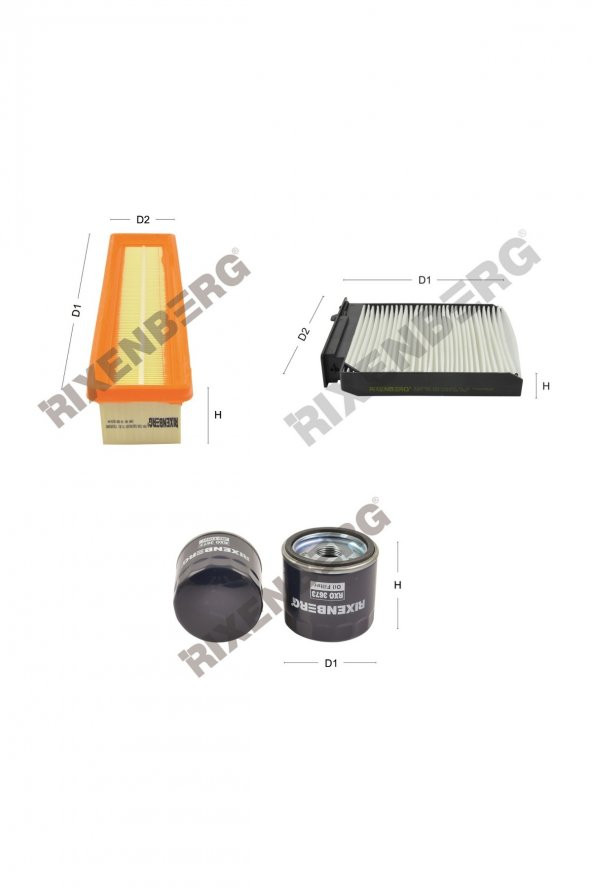 Renault Twingo II 1.2 16V 75 Hp 07 > Rixenberg Filtre Bakım Seti ürün görseli