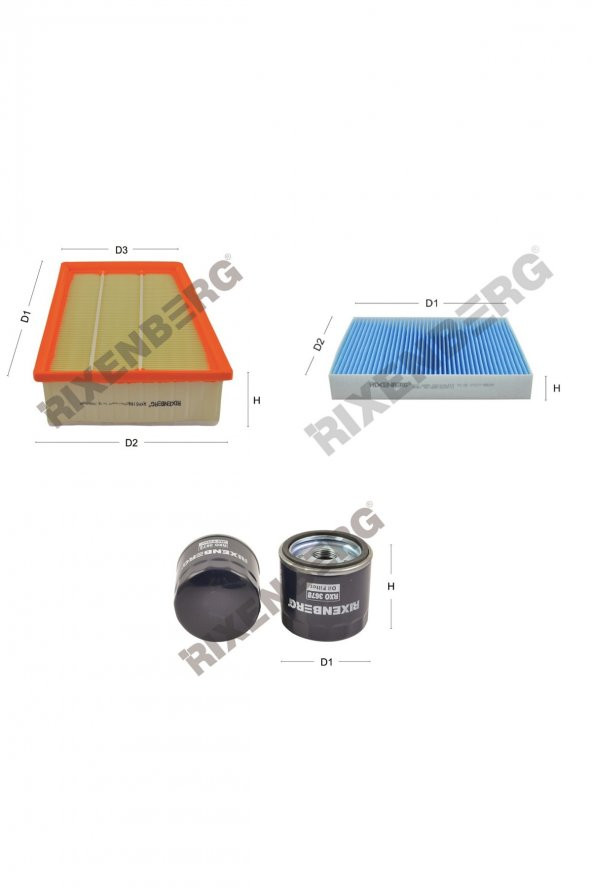 Renault Espace V 1.6 Tce (Jfc) 200 Hp 15 > Rixenberg Filtre Bakım Seti ürün görseli