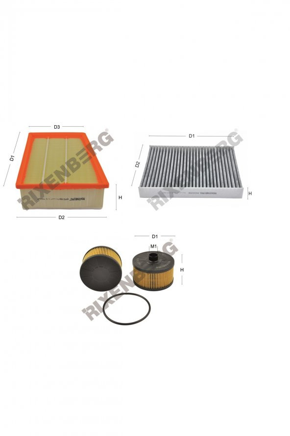 Renault Scenic III 1.2 Tce 116-132 Hp 12 > Rixenberg Filtre Bakım Seti ürün görseli