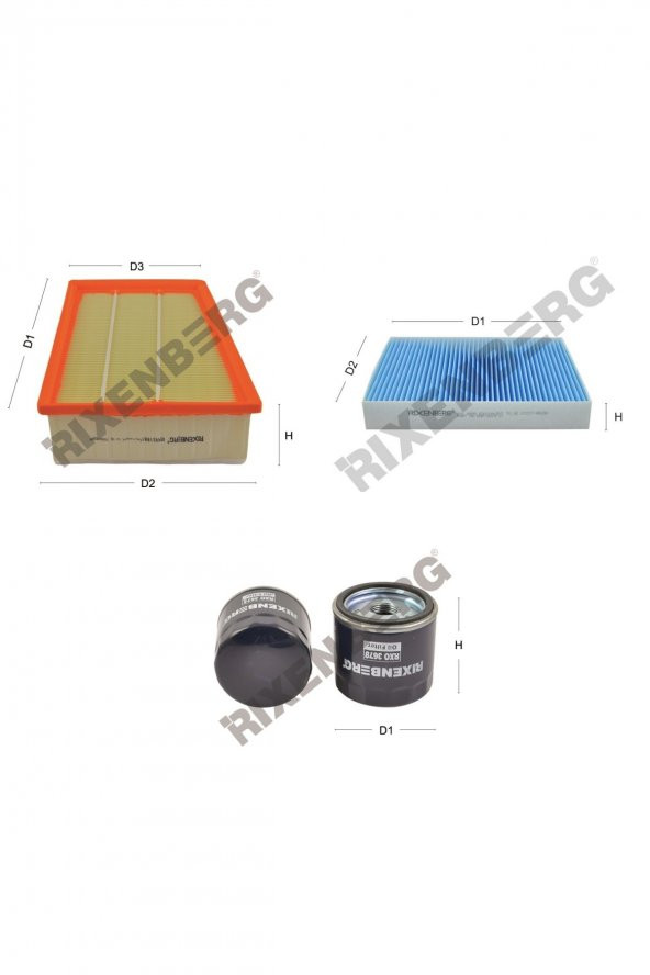 Renault Megane IV 1.6 Tce 205 Hp 15 > Rixenberg Filtre Bakım Seti ürün görseli