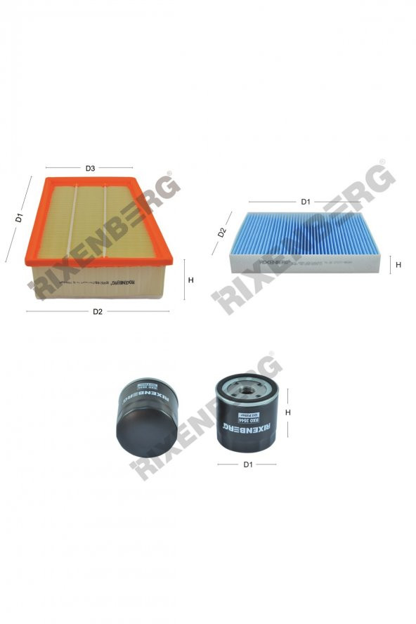 Renault Talisman 1.5 Dci 110 Hp 15 > Rixenberg Filtre Bakım Seti ürün görseli